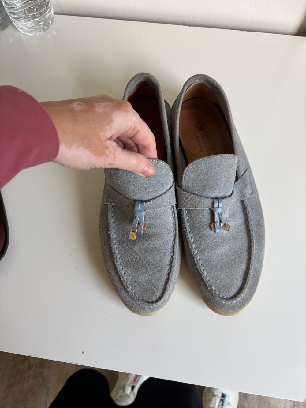 Pre loved blue loro piana loafers sz 10 lots of life left - Picture 6 of 7